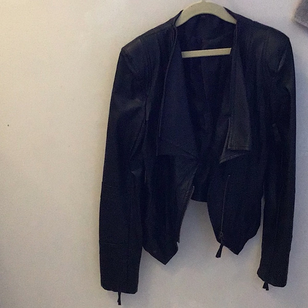 Cropped Leather Jacket